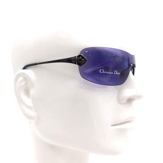 Christian Dior Purple CD Logo Shield Sunglasses image number 3