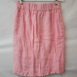 J. Crew Pink Midi Skirt Women's Small NWT alternative image