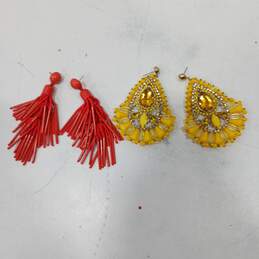 Assorted Orange & Yellow Costume Jewelry Bundle alternative image