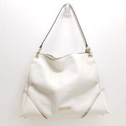 Michael Kors Pebble Leather Nicole Shoulder Bag Cream alternative image