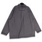 NWT Mens Steel Blue Mock Neck 1/4 Zip Long Sleeve Pullover Jacket Size 3XLB image number 2
