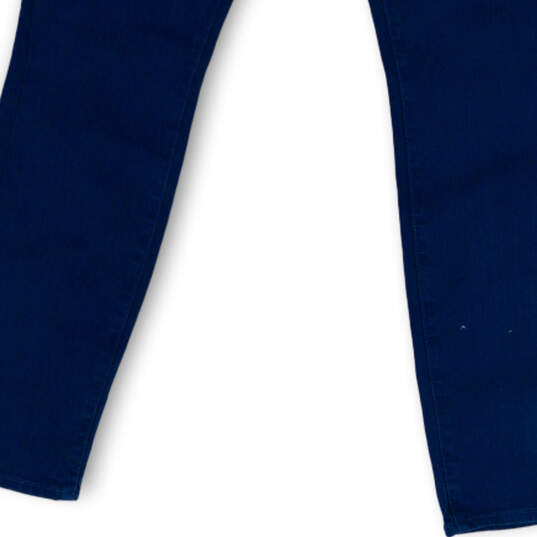 NWT Womens Blue Dark Wash Low Rise Stretch Denim Skinny Leg Jeans Size 8/29 image number 3