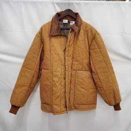 VTG Blizzard Purf MN's Quilted Canvas Tan Color Insulated Jacket Size 2X