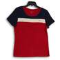 Tommy Hilfiger Womens Multicolor Round Neck Short Sleeve Pullover T-Shirt Size L image number 1
