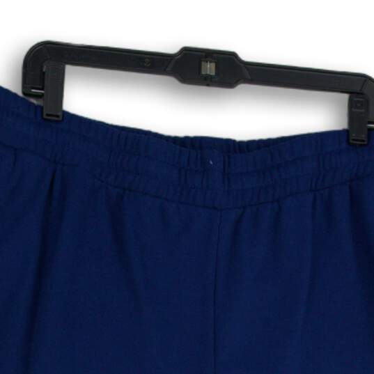 Adidas Mens Blue Three Stripes Elastic Waist Pull-On Athletic Shorts Size 2XL image number 3