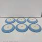 Set of 6 Winfield Blue Bamboo 10.25" Dinner Plates image number 4