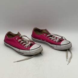 Womens Chuck Taylor All Star Pink Lace Up Low Top Sneaker Shoes Size 8 alternative image