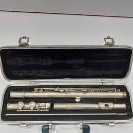 Vintage Selmer Bundy Silver Plated Flute Instrument W/ Hard Storage Case alternative image
