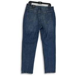 NWT Womens Blue Dark Wash Stretch Pocket Denim Skinny Leg Jeans Size 10 alternative image