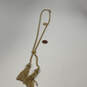 Designer J. Crew Gold-Tone Lariat Style Tassel Rope Link Chain Necklace image number 2