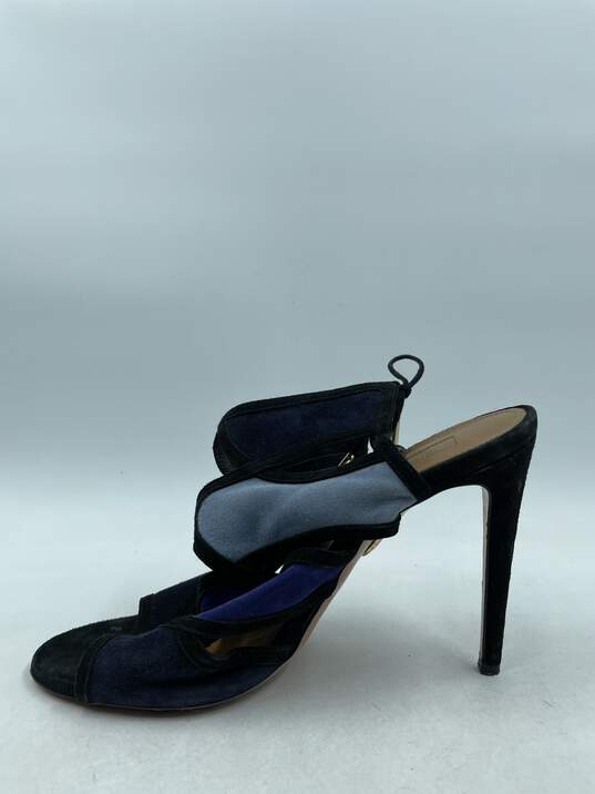 Authentic Aquazzura Blue Cut-Out Sandals W 10 image number 2