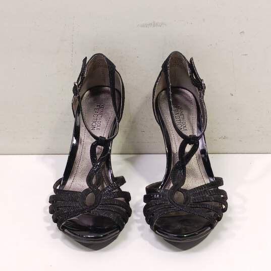 Kenneth Cole Reaction Women's Black Open Toe Heels image number 1