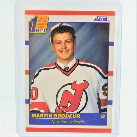 1990-91 HOF Martin Brodeur Score Rookie NJ Devils image number 1