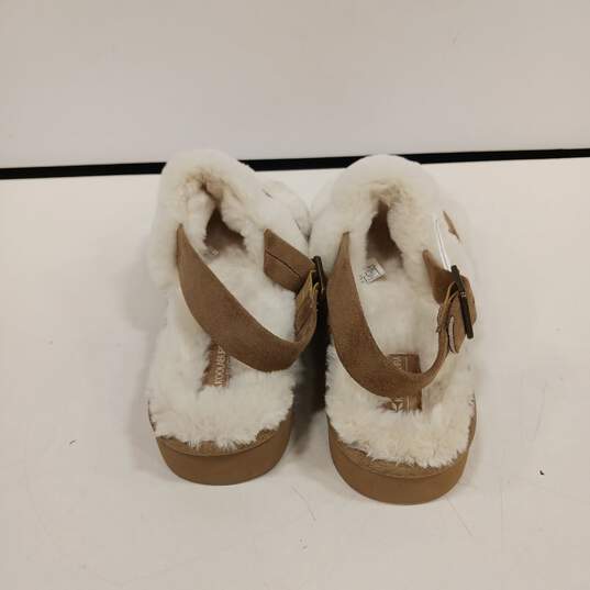 Koolaburra by Ugg Women's Fuzz'd Out Slingback Faux Fur Slippers Size 9 image number 4