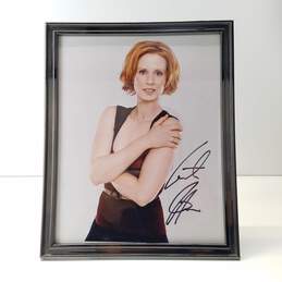 Framed & Signed 8x10 Photo of Cynthia Nixon - Sex & The City Promo Photo