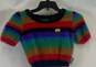 UNIF Women's Rainbow Stripe Crop Sweater- XS image number 1