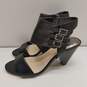 Vince Camuto Edrika Black Leather Heeled Sandals Women's Size 6.5 image number 3