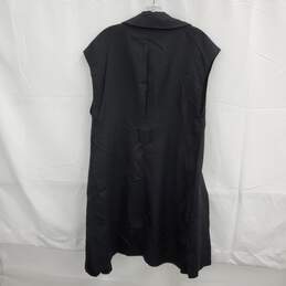 Zara Black Sleeveless Lyocell Long Open Front Top NWT Size S alternative image