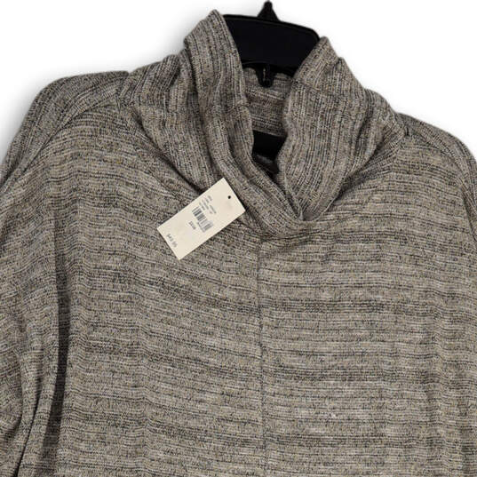 NWT Womens Gray Gold Turtleneck Long Sleeve Pullover Sweater Size 22/24 image number 1