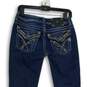 Womens Blue Denim Medium Wash 5-Pocket Design Bootcut Leg Jeans Size 27 image number 4