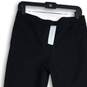 NWT Ann Taylor Womens Black Flat Front Pull-On Tailored Ankle Pants Size 8 image number 3