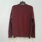 Unisex Adult Red Knitted Long Sleeve Crew Neck Pullover Sweater Size M image number 2