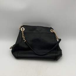 Coach Womens Black Leather Double Handle Turn Lock Shoulder Bag Purse alternative image