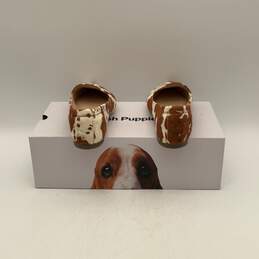 NIB Womens Brown White Cow Print Leather Pointed Toe Slip-On Loafer Flats Sz 6.5 alternative image