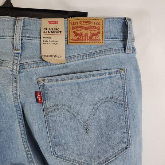 Levi's Women Stone Wash Straight Jeans NWT sz 29 image number 6