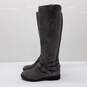 Mark Fisher Arbor Grey Suede Tall Studded Buckle Boots Size 5 image number 3
