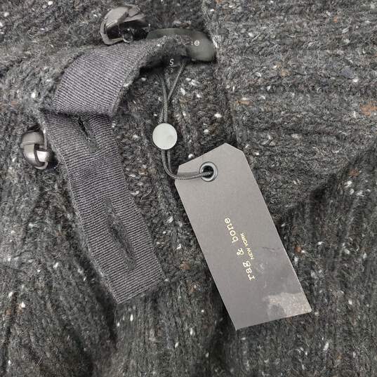 NWT Rag & Bone WM's Wool Klark Turtle Neck Charcoal Grey Sweater Size SM image number 5