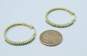 14K Yellow Gold 0.54 CTTW Diamond Hoop Earrings 4.4g image number 3