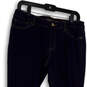 Womens Blue Denim Dark Wash Pockets Regular Fit Skinny Leg Jeans Size 6 image number 3