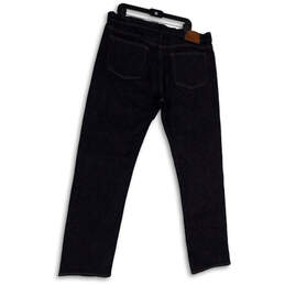 NWT Mens Blue Denim Dark Wash Pockets Stretch Straight Leg Jeans Size 38/34 alternative image
