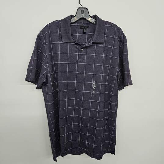 Purple Plaid Short Sleeve Collared Shirt image number 1