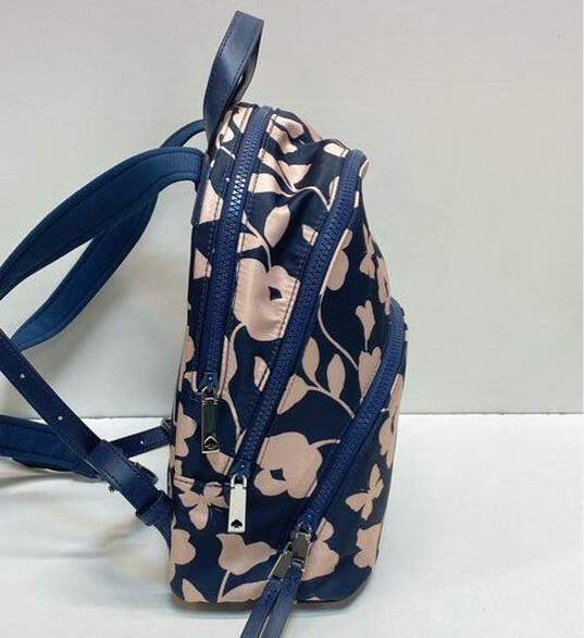 Kate Spade Nylon Karissa Garden Vine Small Backpack Blue image number 5