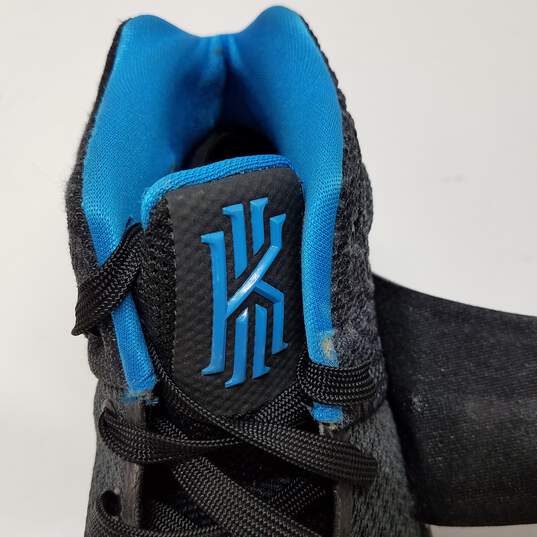 arrojar polvo en los ojos herir Altitud Buy the Nike Kyrie 2 Wet Black Blue Boys 5Y Basketball Shoes | GoodwillFinds