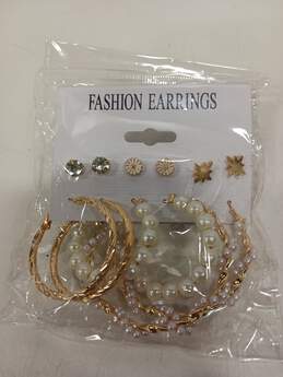 Bundle of Gold and Pearl-Tone Costume Jewelry alternative image