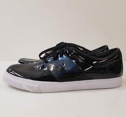 PUMA 357458 Eco Ortholite Black Shiny PVC Lace Up Low Sneakers Men's Size 13