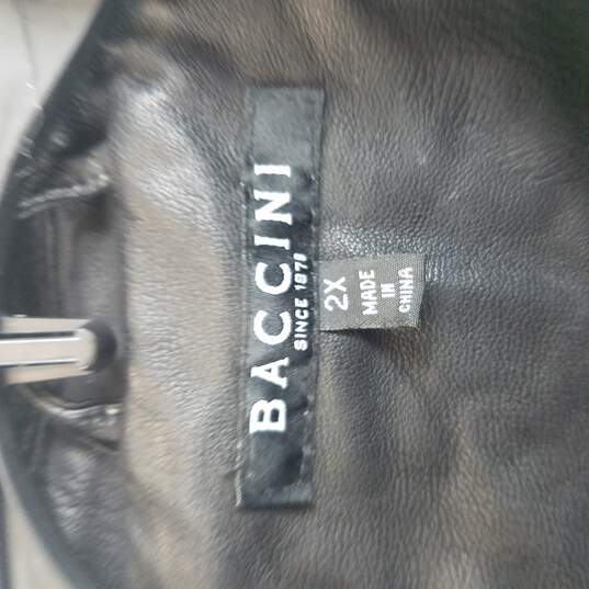 Baccini Pleather Coat Men 2X image number 4