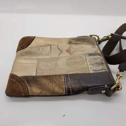 Coach Multicolor Patchwork Leather/Suede Swingpack Crossbody Bag alternative image