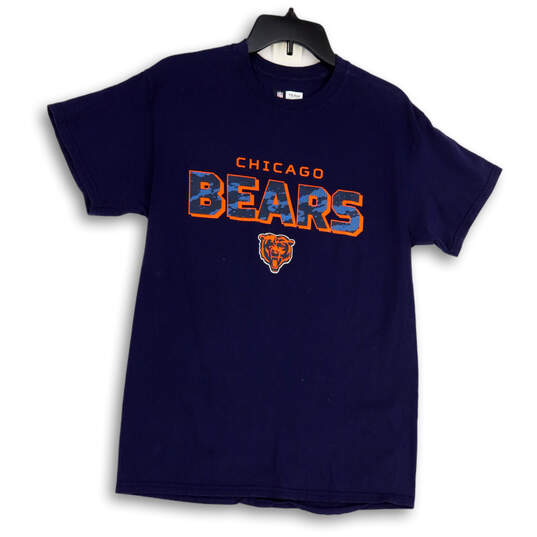 Mens Blue Chicago Bears Short Sleeve Crew Neck Pullover T-Shirt Size M image number 1