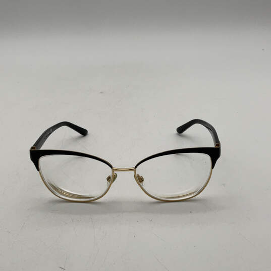 Womens RL 5099 Black Gold Clear Lens Full Rim Cat Eye Eyeglasses With Case image number 3