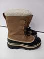 Sorel Men's Caribou Tan Leather Waterproof Boots Size 7 image number 2