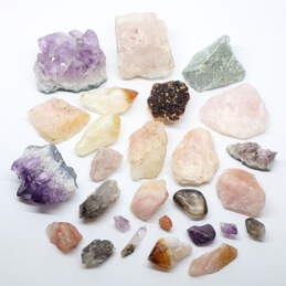 Assorted Quartz Based Crystals - Amethyst, Citrine, Rose & Smoky Quartz