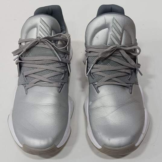Adidas Harden Vol. 4 Silver Sneakers Men's Size 11.5 image number 1