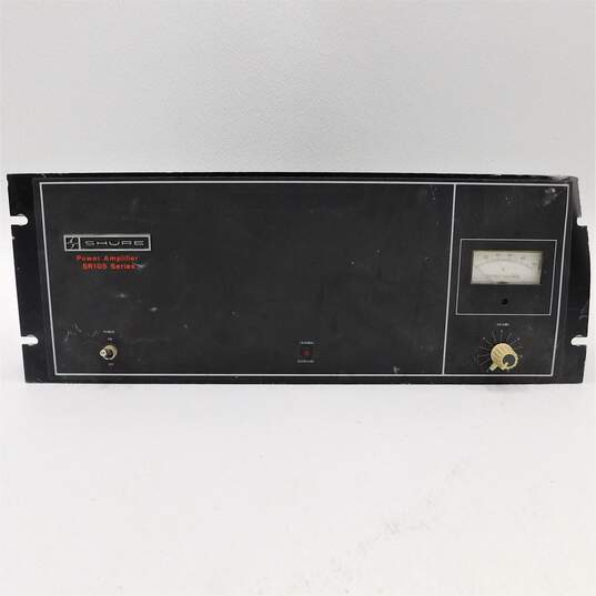 VNTG Shure Brothers Inc. SR105 Series Model SR105A Power Amplifier w/ Power Cable image number 1