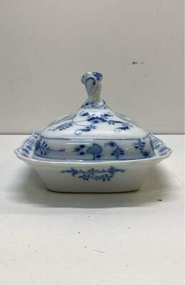 Porcelain Tableware Lidded Serving Dish Vintage Rectangular Dish alternative image