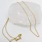 Fancy 21k Yellow Gold Chain Necklace 3.0g image number 3