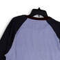 NWT Mens Blue Black Heather Round Neck Long Sleeve Pullover T-Shirt Size L image number 4